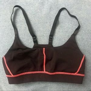 Pink Seamed Sports Bra